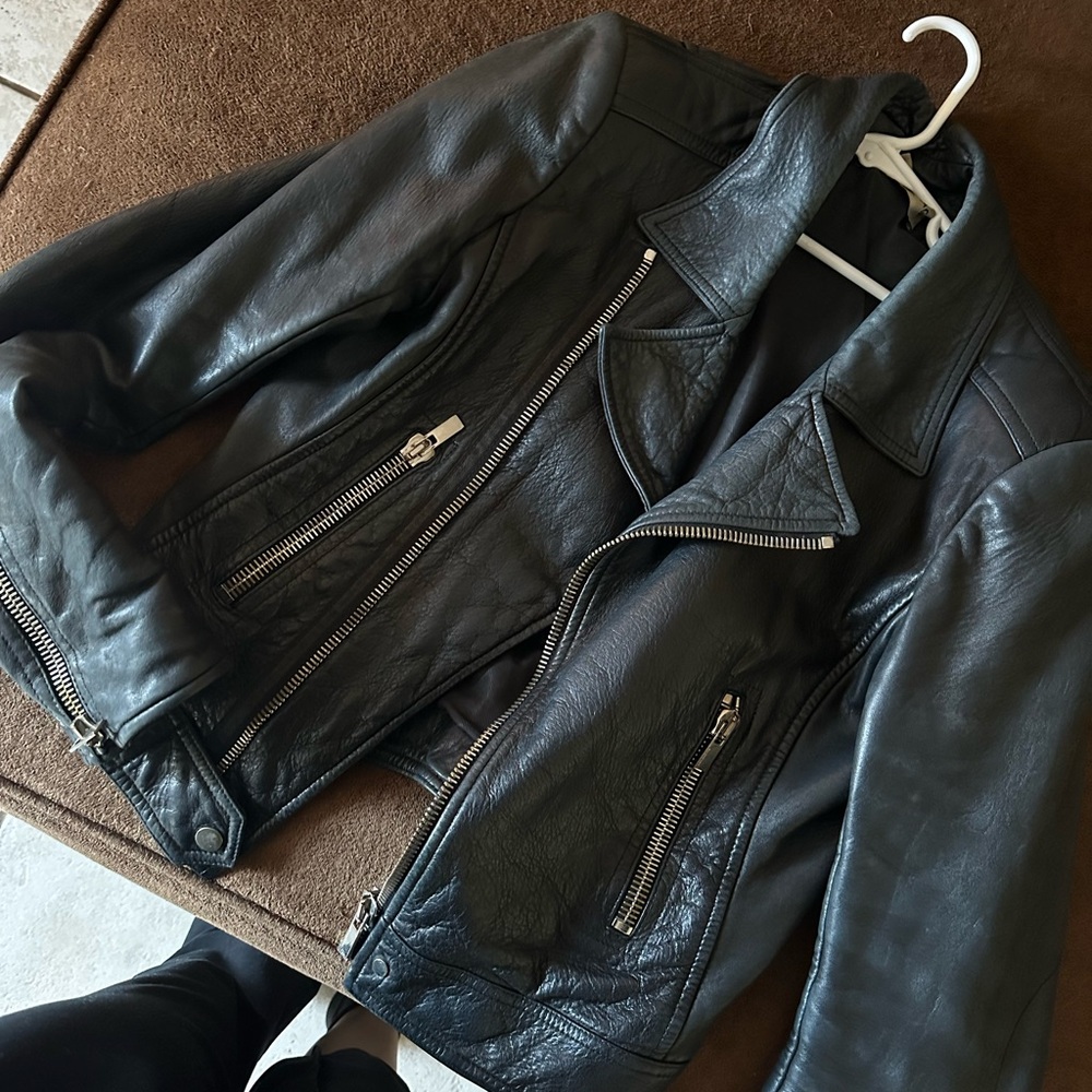 Vintage Balenciaga Black Leather Jacket
